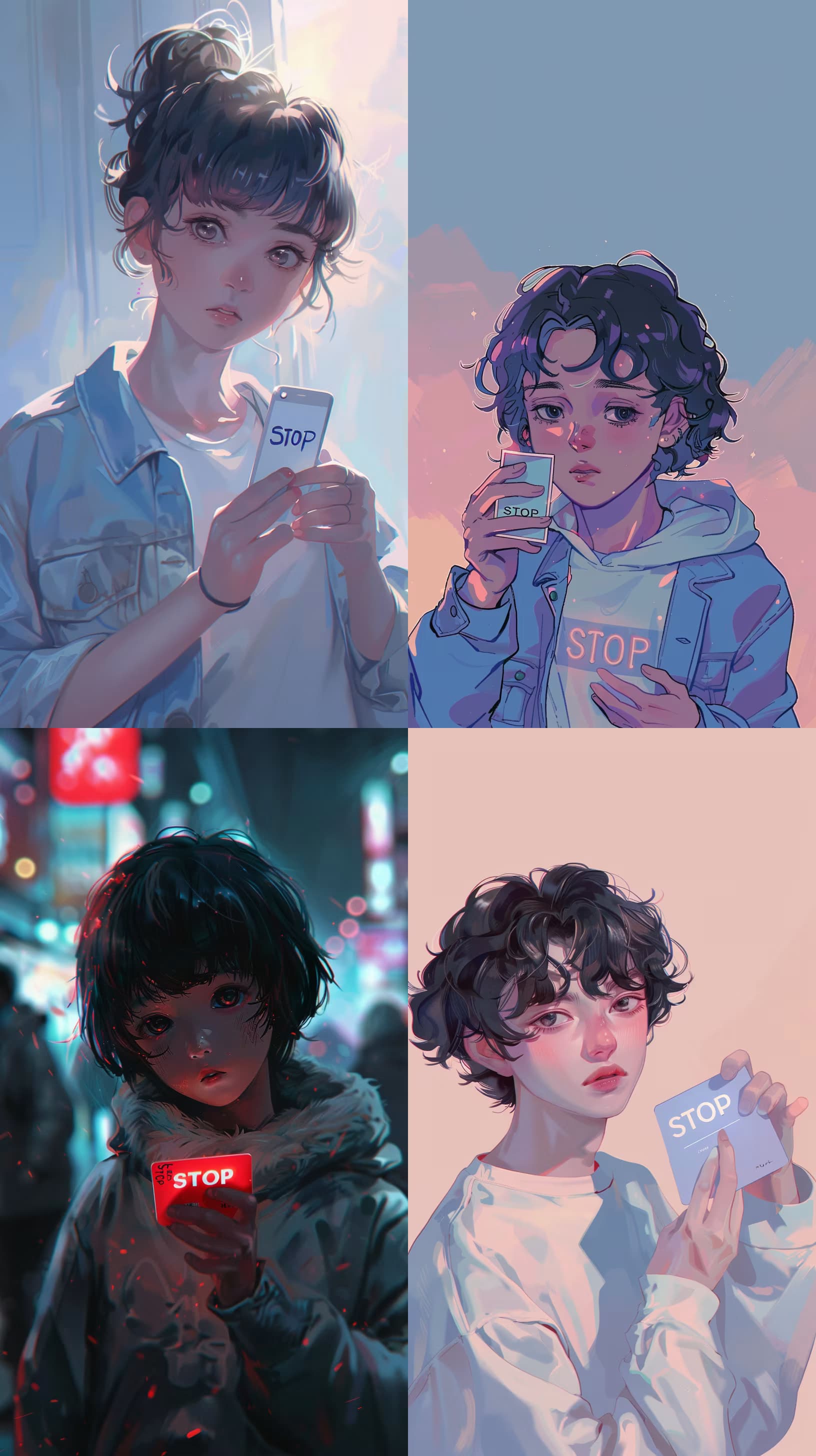 Example output for Anime Card Illustration Generator