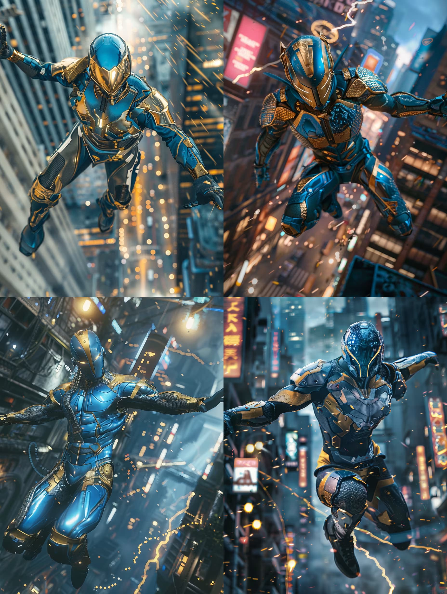 Example output for Futuristic Character Creator