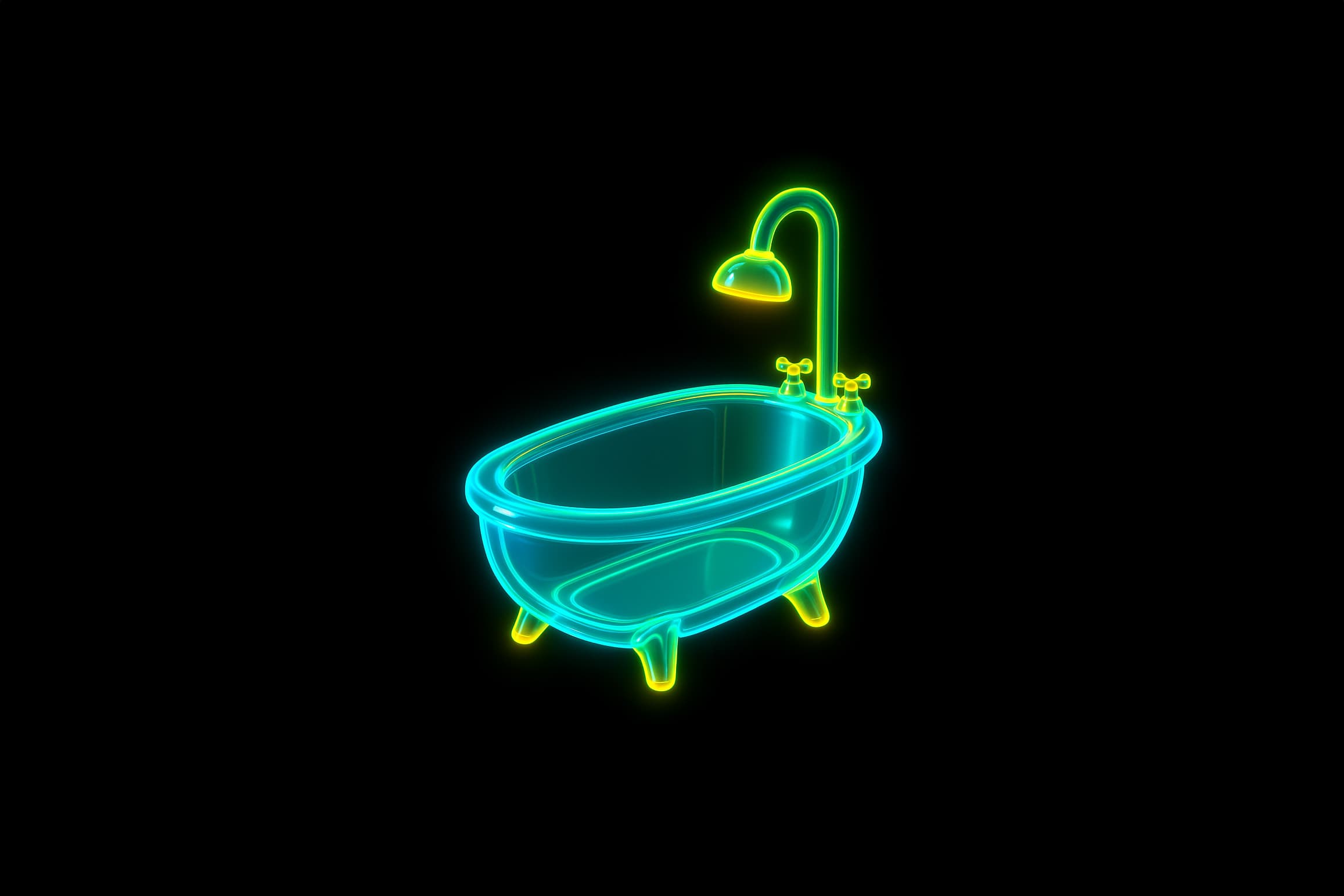 Example output for Neon Glass Glow Retexturer